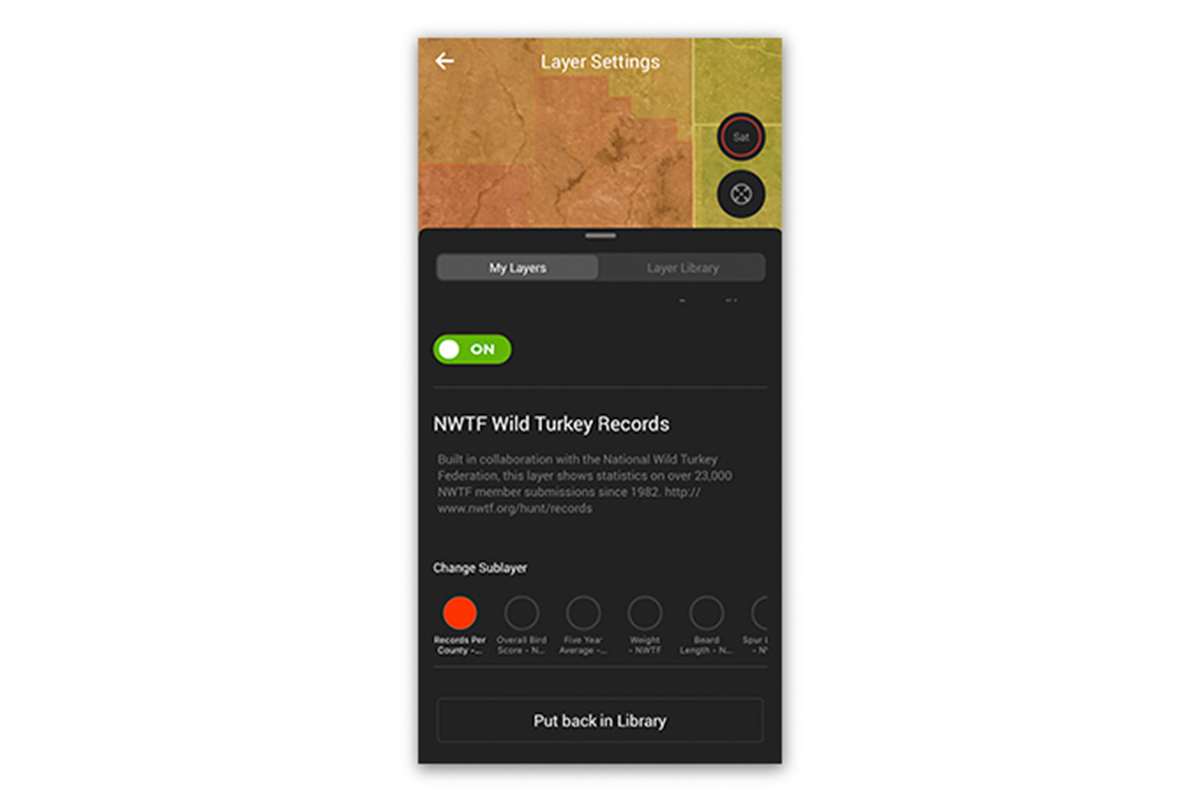 onX Hunt's NWTF Layer. onX Hunt's NWTF Layer.