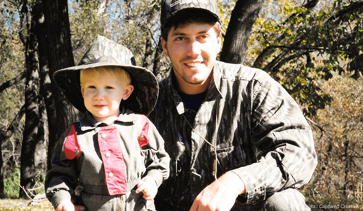 Captured Creative's Taylor Kollman and his father on their Minnesota hunting property. Captured Creative's Taylor Kollman and his father on their Minnesota hunting property.