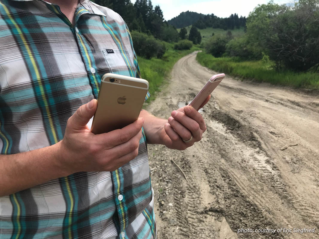 onX Founder Eric Siegfried performs an A/B test with GPS function cell phone battery usage. onX Founder Eric Siegfried performs an A/B test with GPS function cell phone battery usage.