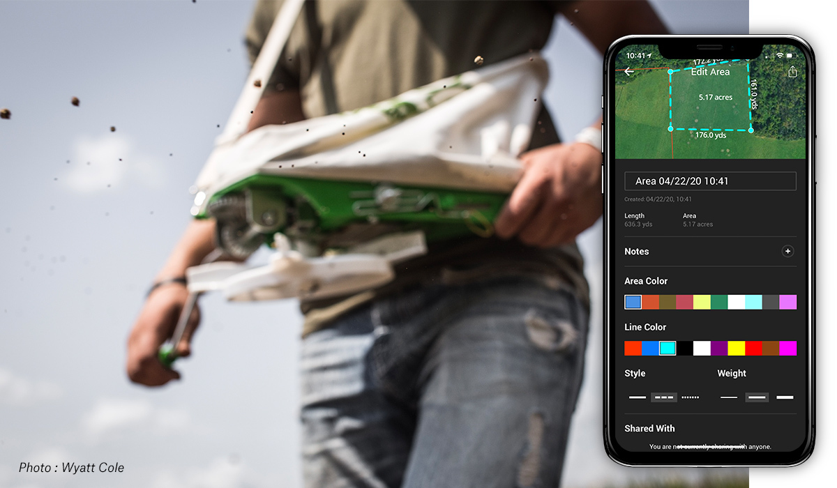 The onX Hunt Area Shape Tool. The onX Hunt Area Shape Tool.