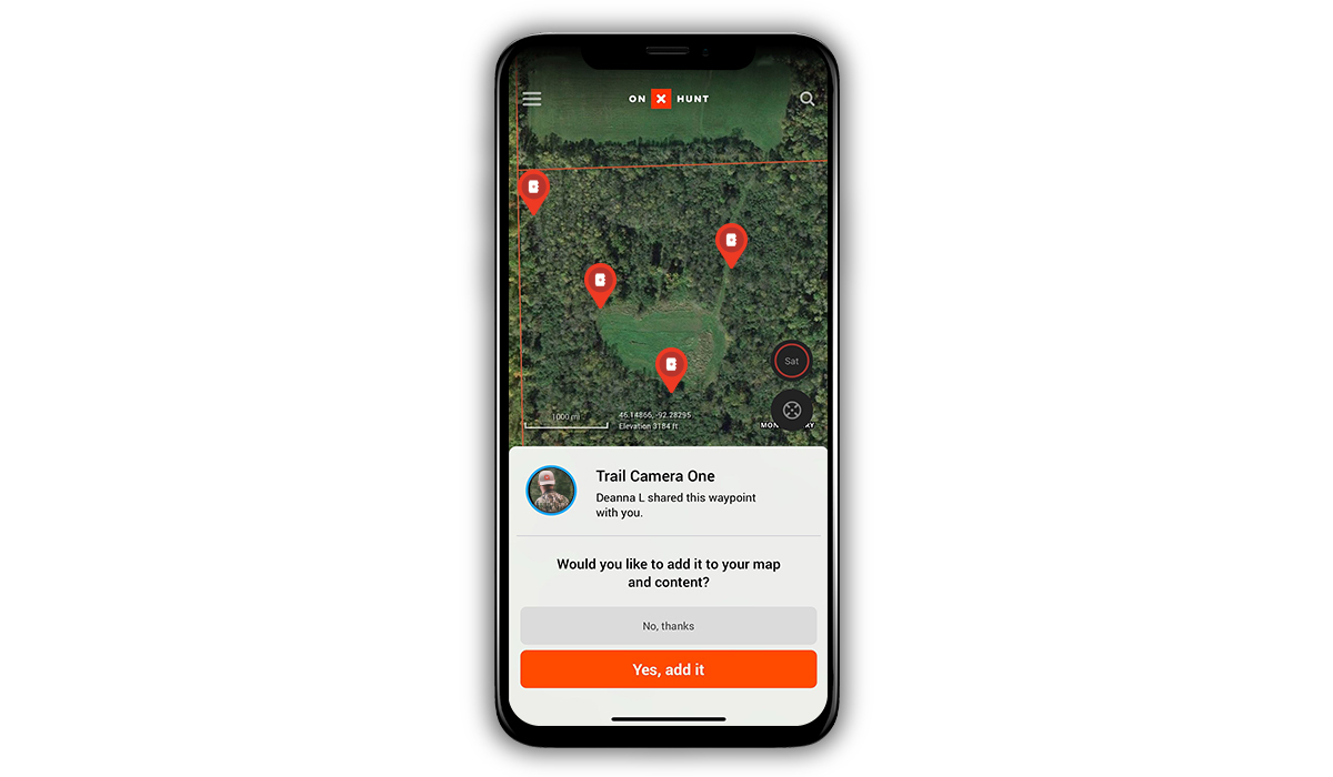 Sharing Waypoints for trail cameras with the onX Hunt App. Sharing Waypoints for trail cameras with the onX Hunt App.