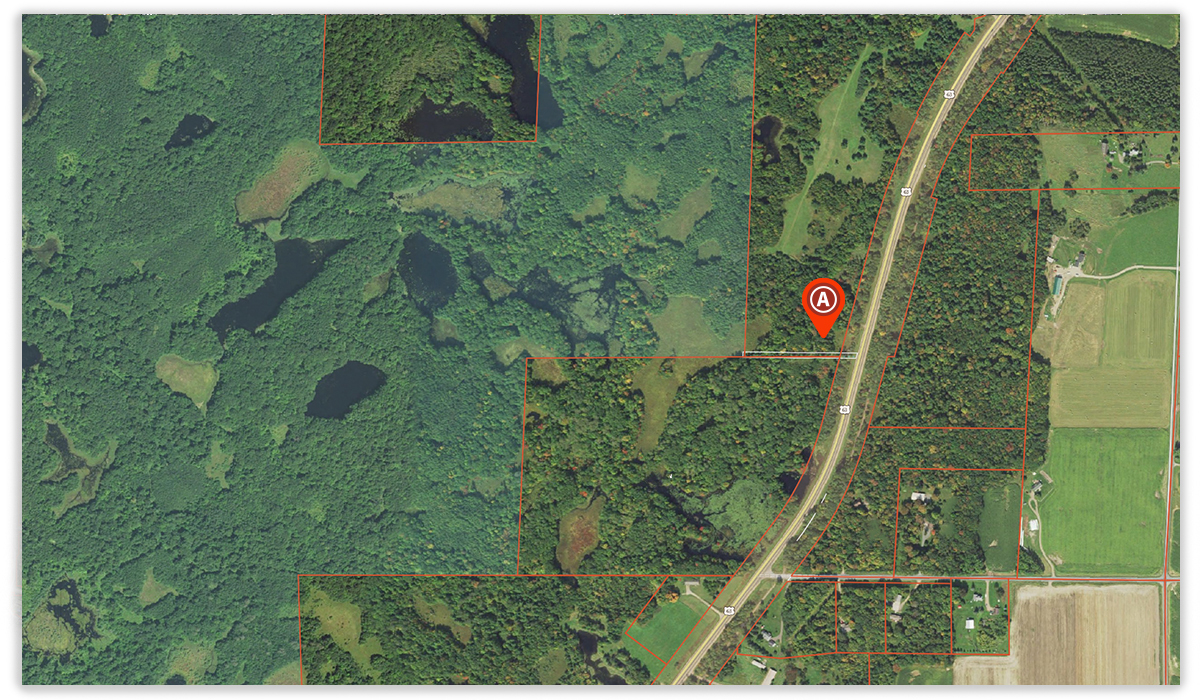 Access easements can be found and marked with the onX Hunt App, allowing for productive whitetail deer hunting during the season. Access easements can be found and marked with the onX Hunt App, allowing for productive whitetail deer hunting during the season.