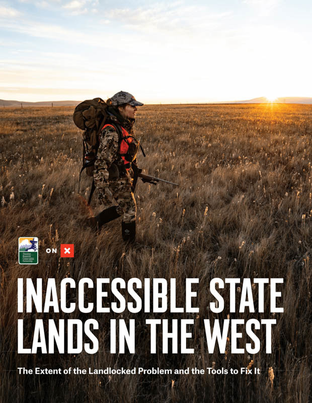 Woman hunting on the cover of Inaccessible Lands in the West report from onX and TRCP. Woman hunting on the cover of Inaccessible Lands in the West report from onX and TRCP.