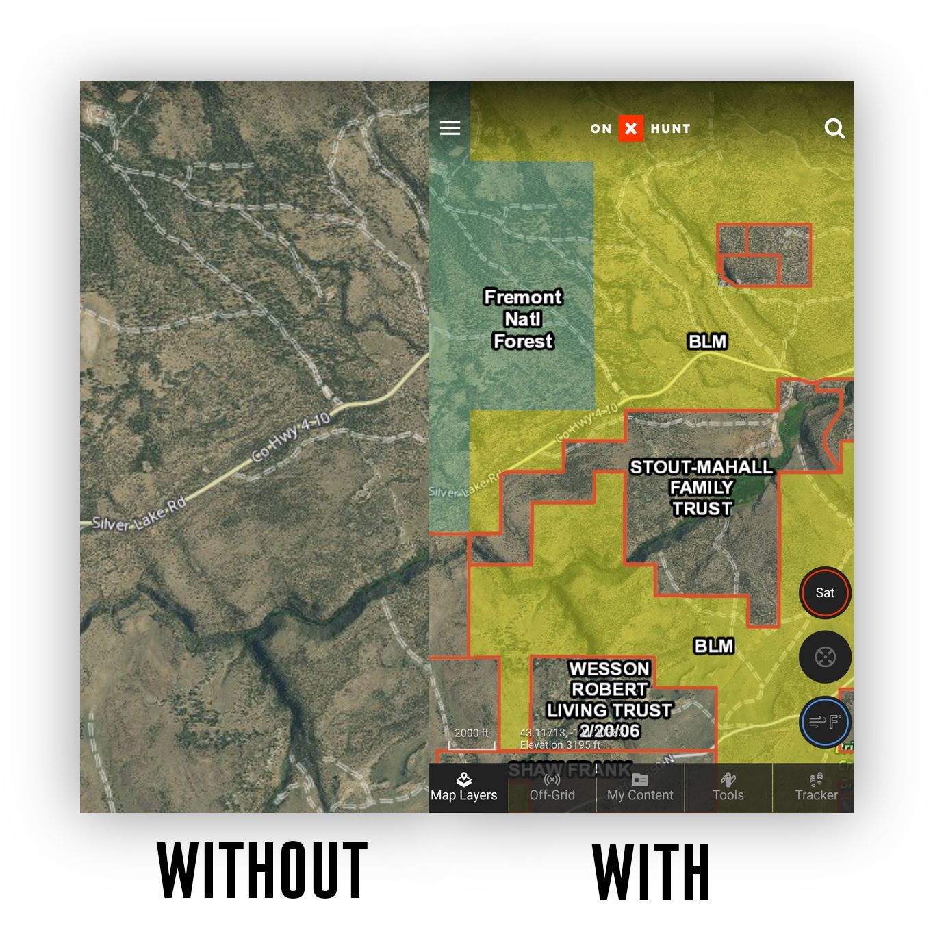 Oregon Hunting Maps Public amp - Oregon Hunting Maps With Without OnX Hunt