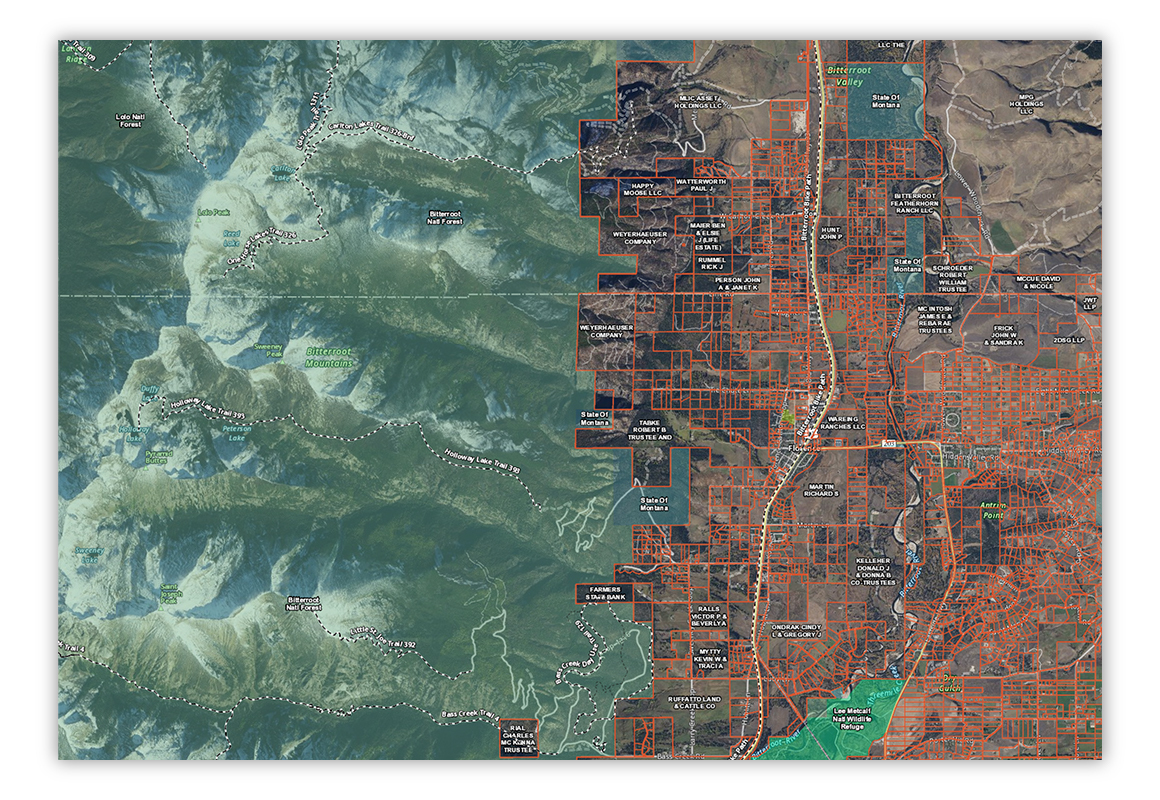 Screenshot of e-scouting in Montana with the onX Hunt Web Map. Screenshot of e-scouting in Montana with the onX Hunt Web Map.