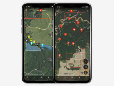 With onX Hunt Waypoints, you can select specific colors or icons to customize maps for various uses, such as setting AM and PM whitetail deer stands or marking preferred camping and glassing spots.
