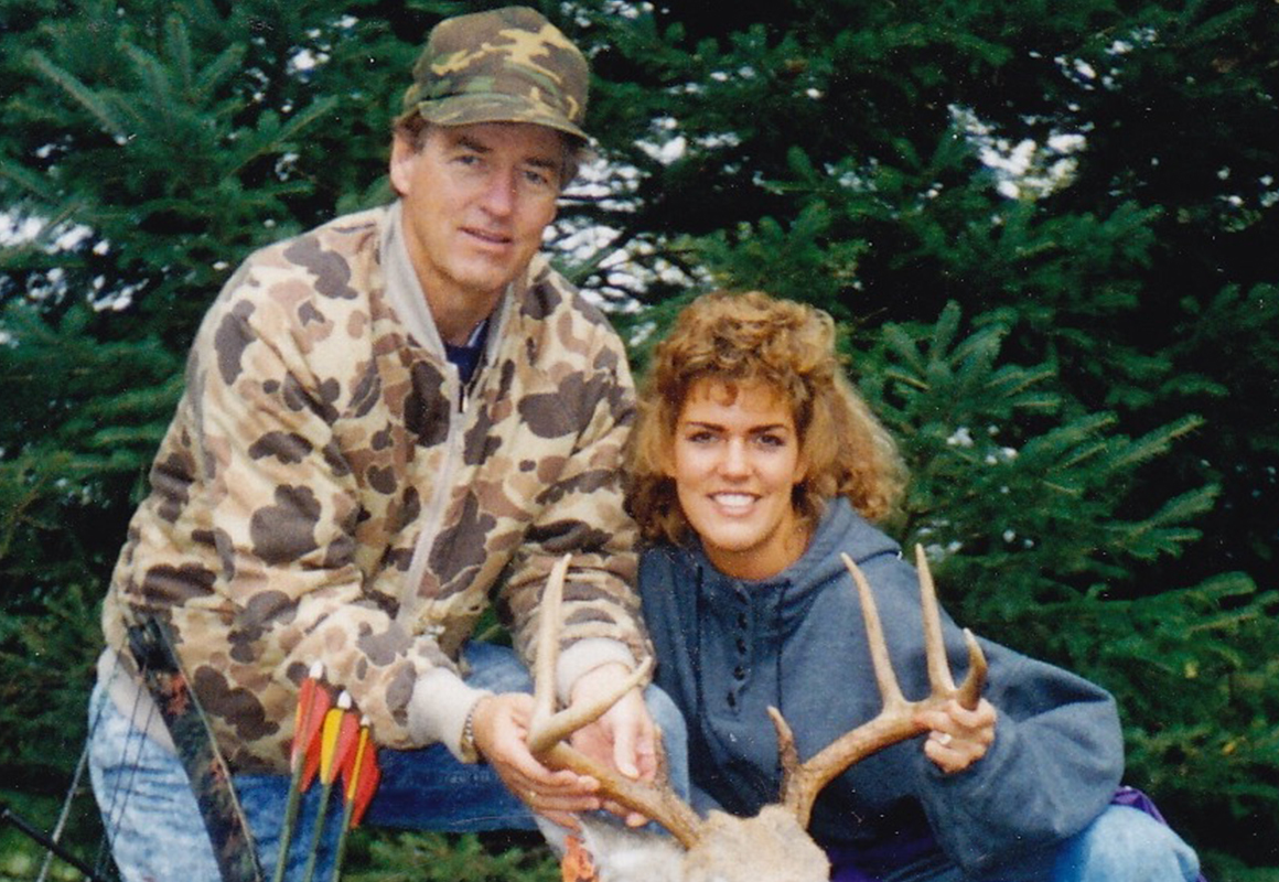 onX pro-staffer Jana Waller and her dad posing with freshly harvested 8 point whitetail buck. onX pro-staffer Jana Waller and her dad posing with freshly harvested 8 point whitetail buck.