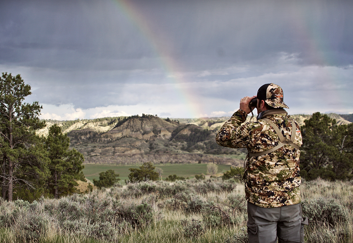 Jason Matzinger glassing a hillside Jason Matzinger glassing a hillside