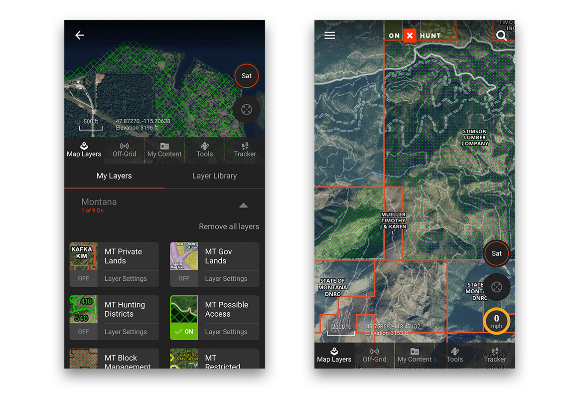 onX Hunt Possible Access Layer onX Hunt Possible Access Layer