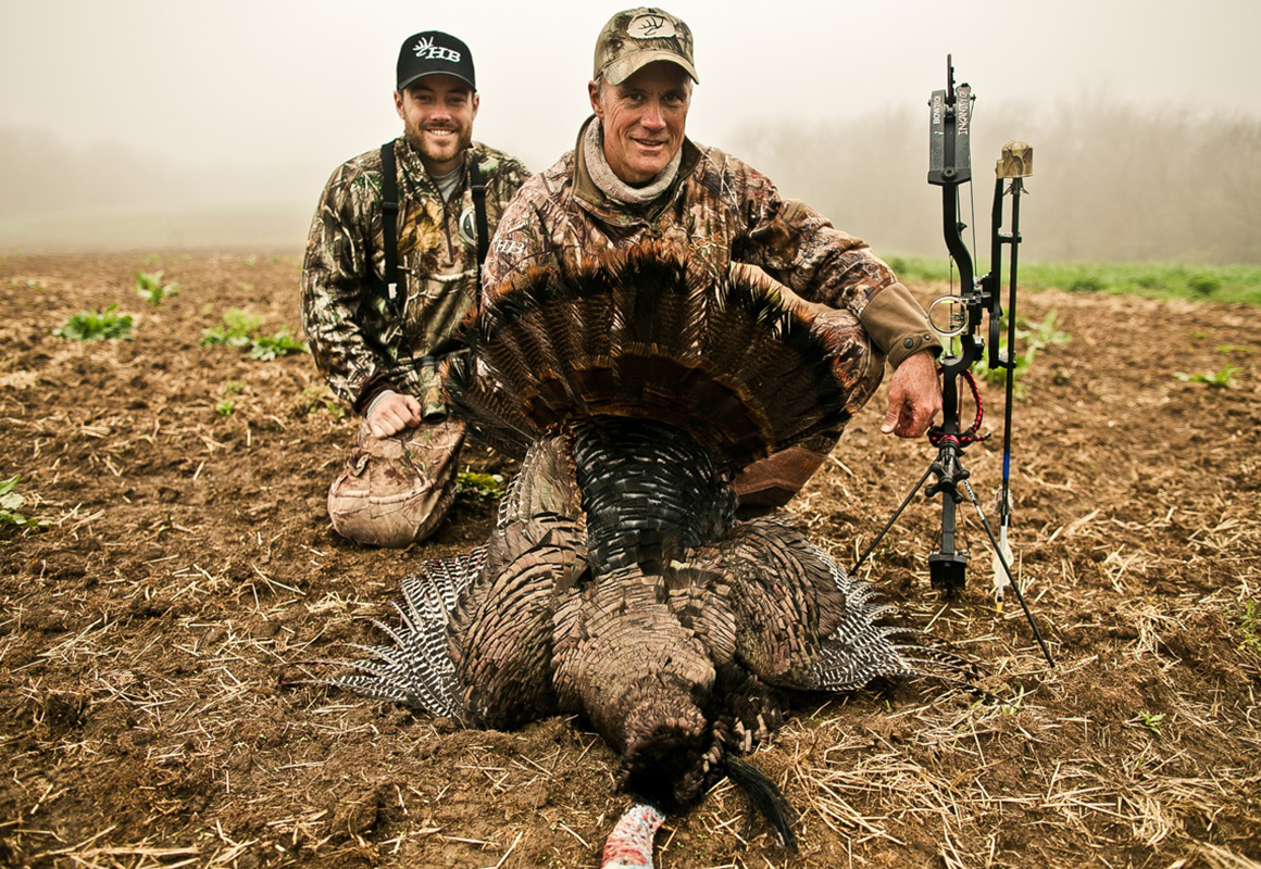 onX pro-staffer Shawn Luchtel turkey punting with his dad. onX pro-staffer Shawn Luchtel turkey punting with his dad.