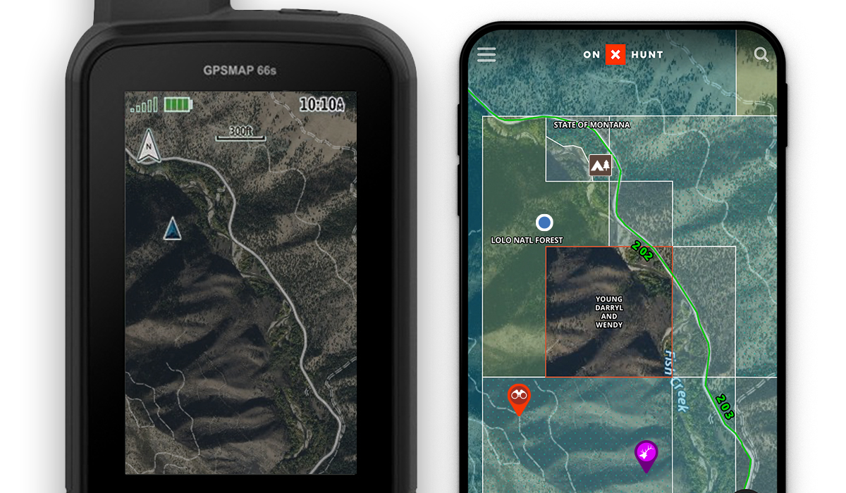onX Hunt Chip with GPS with onX Hunt App