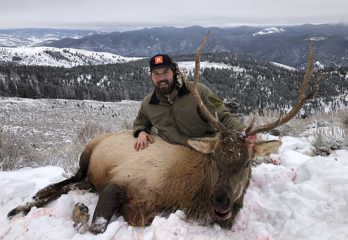 Zach and his elk Zach and his elk